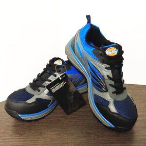Brand New Dickies Men's Stride Safety Athletic Shoes Blue Multi DKDW3126BL8 F56
